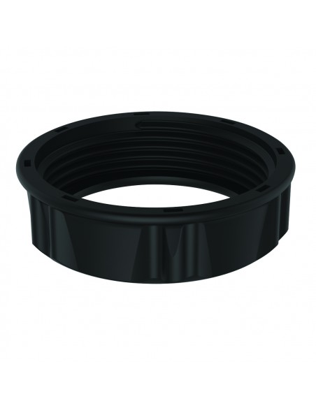 Ecrous en plastique recyclé de couleur noire pour siphon d'évier ou bonde de douche. Pièce détachée