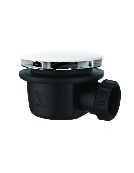 Minime extra-flat white waste made of recycled plastic for shower tray D. 90 mm