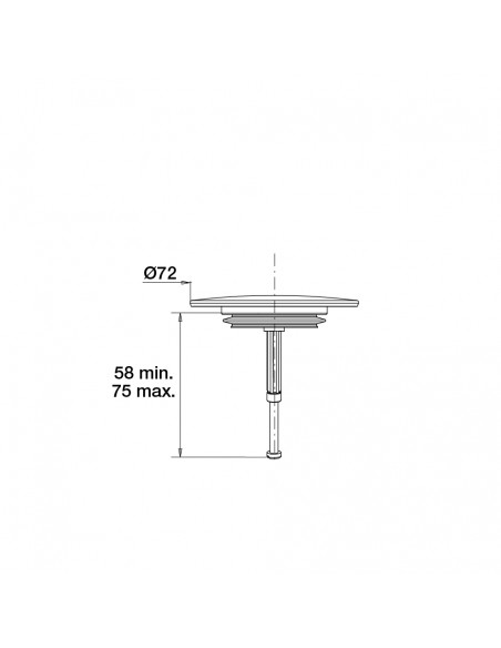 Drawing 041500 001 00 white plug for bath drain