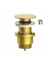 Matt gold brass universal washbasin waste