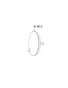 Plan 057700 036 00 Volant de baignoire métal or mat avec axe zamak