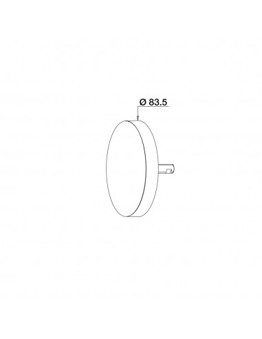 Plan 057900 036 00 volant de baignoire ABS or mat