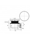 Plan 57170000000 bonde douche diam.90 extra plate  fit express space fit cleany quick
