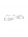 technical drawing ref 8123 flexible fitting for drainage