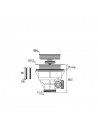 Drawing 408000 000 00 basket strainer waste for kitchen sink