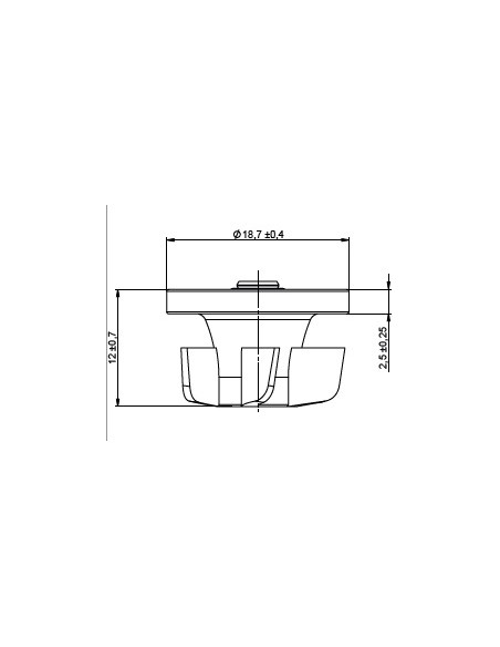 Technical drawing of réf 072700