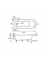 Plan 66120000187 baignoire Allure maxi 170x75