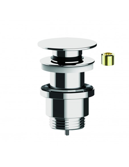 Bonde universelle en laiton chromé avec clapet pour lavabo digiclic ou fixe