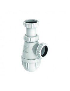 Siphon de lavabo en plastique recyclé réglable avec une entrée et sortie de Diam.32