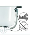 Flexible de trop-plein du vidage bain recoupable et indéformable.