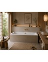 Bath drain with gold matte finish Length 1m for deep bathtub