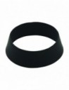Conical tube seal, D. 25 mm, black rubber, set of 25 pieces