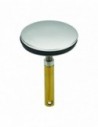 Clapet complet en inox pour bonde de lavabo de Diam 39 mm avec tige de réglage 33 mm