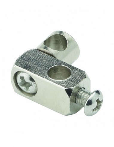 Connecting system for wash basin waste pull rod, matt nickel, set of 25 pieces