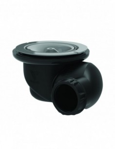 Bonde de receveur avec Diam.90 mm et sortie orientable et sans capot