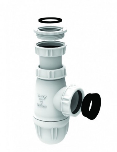 Siphon universel blanc en plastique réglable de marque NF