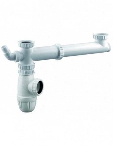 Tubulure d'évier en plastique équipé d'une entraxe