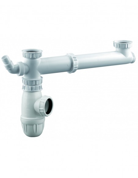 Tubulure d'évier en plastique équipé d'une entraxe