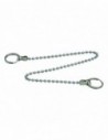 Stainless steel ball chain with split rings, D. 3.2 mm, L. 250 mm, stainless steel, set of 10