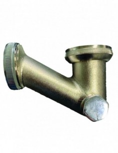 Siphon de lavabo en laiton nickel mat non réglable avec une sortie de Diam.32