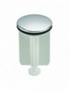 Clapet automatique en inox de Diam 39mm  avec ailettes pour bonde de lavabo