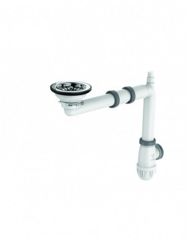 Elipso equipment for 1 kitchen sink bowl with trendy basket strainer