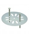 Grille marguerite en inox Diam 85 mm pour vidage évier