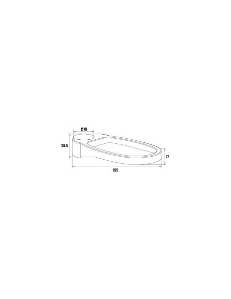 Drawing 826000 000 00 Soap dish for shower bar