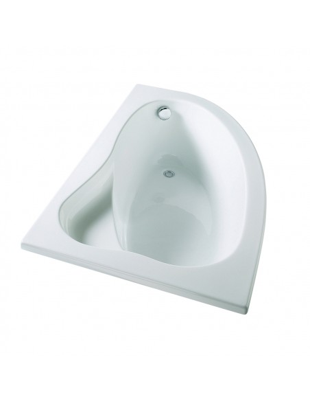 Baignoire avec gain d'espace Archipel angle version gauche avec une longueur de 150cm et une largeur de 100cm