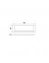 Plan de tablier frontal 180 x 56 cm pour baignoire Révélation, Kyo duo, Crescendo ou Esquisse