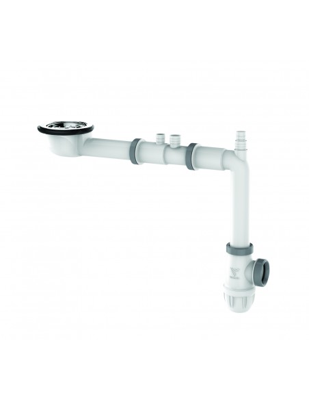 Complete set ultra-flat TBXP for 1 bowl kitchen sink D. 90 mm