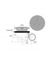 Drawing 577600 goulue waste for shower tray D. 90 mm