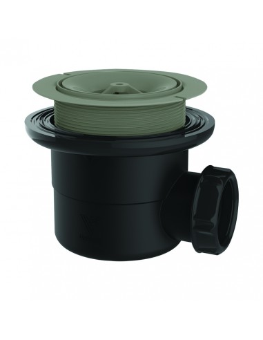 Bonde sans capot sortie horizontale. Plastique recyclé