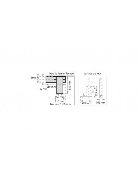 Technical drawing Dune + shower panel ref 520000 000 00