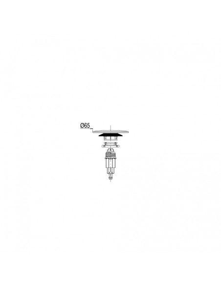 Plan 043800 000 00 clapet inox lavabo