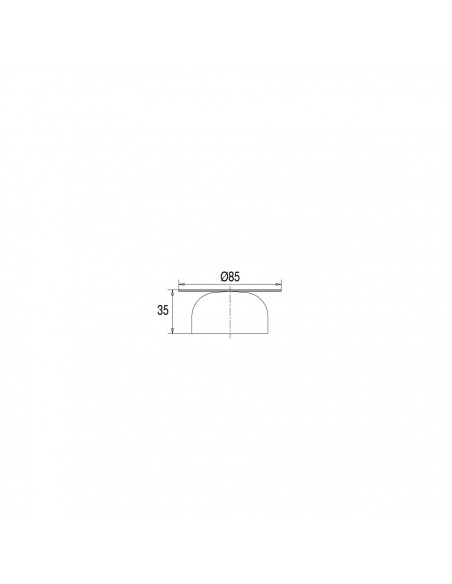 Drawing 035300 000 00 daisy grid for floor gullies, D. 85 mm