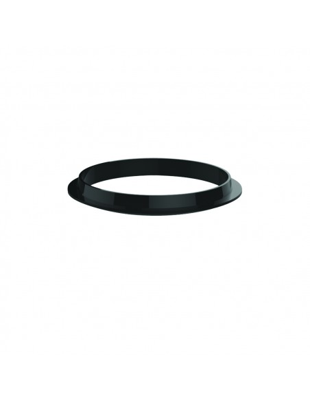Washer for washbasin made of black elastomer, D. 38 x 30 x 4 mm