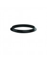 Washer for washbasin made of black elastomer, D. 38 x 30 x 4 mm