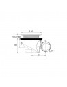 Drawing 577900 shower waste Goulue for tray D. 90 mm
