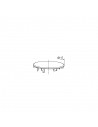 Capot ABS serti inox de Diam 117mm pour bonde extra-plate