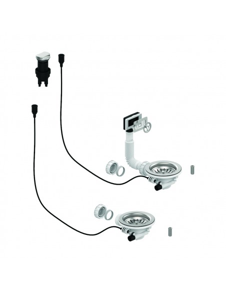 Sink plug diam. 90mm automatic