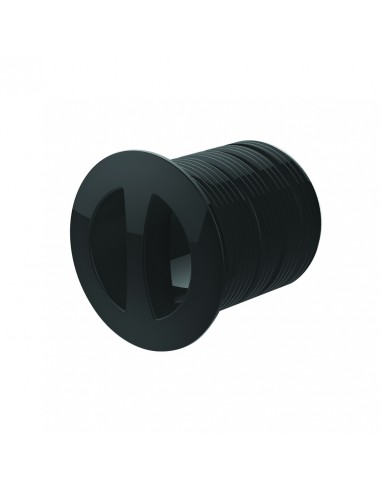 D30 mm black ABS overflow flange, cuttable, for ref 598300/598500