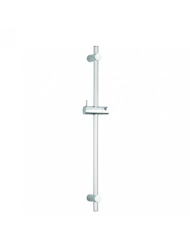 Barre de douche en inox hauteur 600 mm avec cale de rattrapage et pied réglable