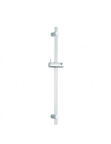Barre de douche en inox hauteur 600 mm avec cale de rattrapage et pied réglable
