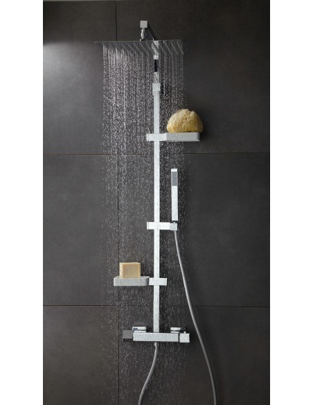 Domino shower column with thermostatic mixer