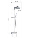 Technical drawing Cargo shower column