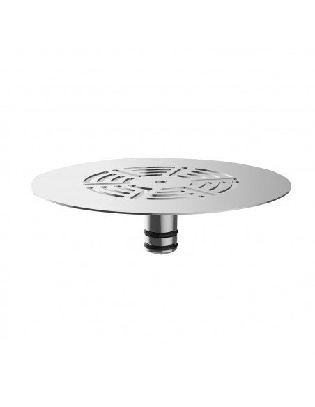 Grille design en acier inoxydable pour bonde de douche FLUSH 44
