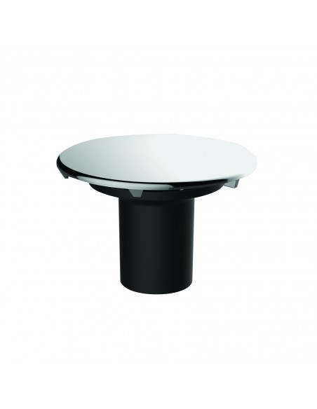 Capot ABS serti inox avec tube garde d'eau pour bonde en plastique recyclé