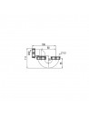 Drawing 560800 001 00 trap for bathtub outlet D.40 mm