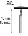 Drawing 041200 000 00 Waste plug adjustable rod D. 40 mm x 1 unit